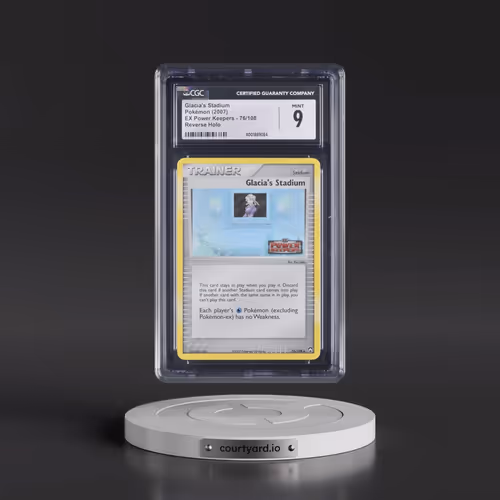 2007 EX Power Keepers #76/108 Glacia's Stadium - Reverse Holo (CGC 9 MINT)