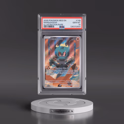2025 Pokémon Meg EN-Mega Evolution #146 Marshadow - Illustration Rare (PSA 10 GEM MINT)