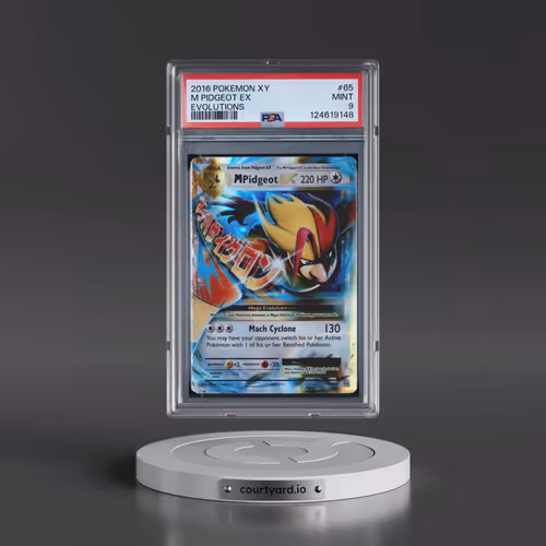 2016 Pokémon XY Evolutions #65 M Pidgeot EX - Holo (PSA 9 MINT)