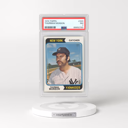 1974 Topps #340 Thurman Munson (PSA 7 NM)