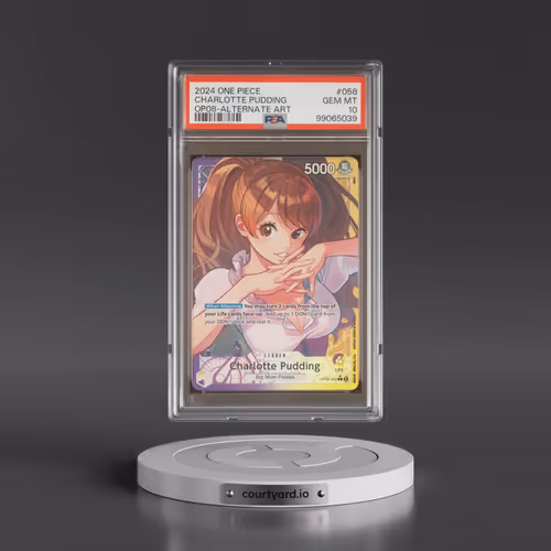 2024 One Piece OP08-Two Legends #058 Charlotte Pudding - Alternate Art (PSA 10 GEM MINT)