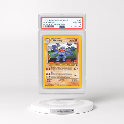 2002 Black Star Promo #43 Machamp (PSA 8 NM-MT)