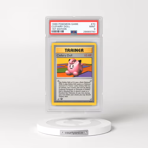 1999 Pokémon Game #70 Clefairy Doll - 1st Edition (PSA 9 MINT)