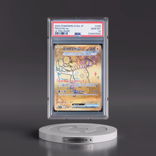 2024 Pokémon Sv8a-Terastal Fest EX #236 Pikachu EX - Holo Ultra Rare (PSA 10 GEM MINT)