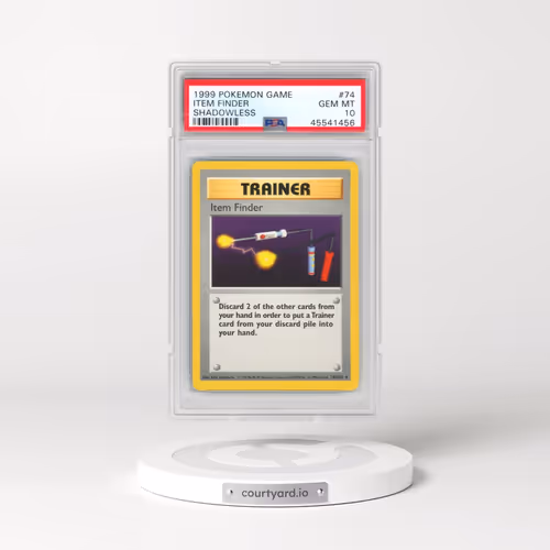 1999 Pokémon Game #74 Item Finder - Shadowless (PSA 10 GEM MINT)