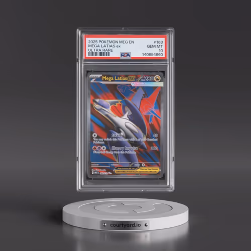 2025 Pokémon Meg EN-Mega Evolution #163 Mega Latias EX - Holo Ultra Rare (PSA 10 GEM MINT)