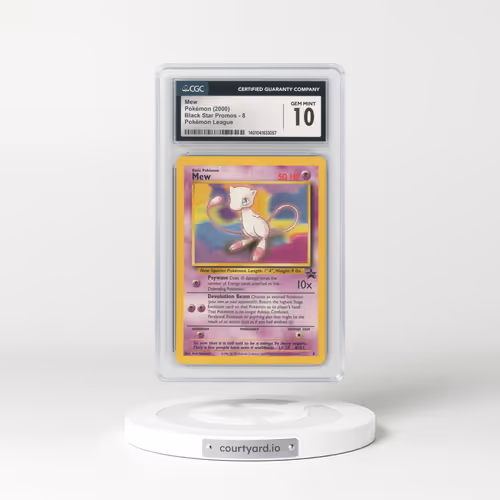 1999 Black Star Promos #8 Mew - Pokémon League (CGC 10 GEM MINT)