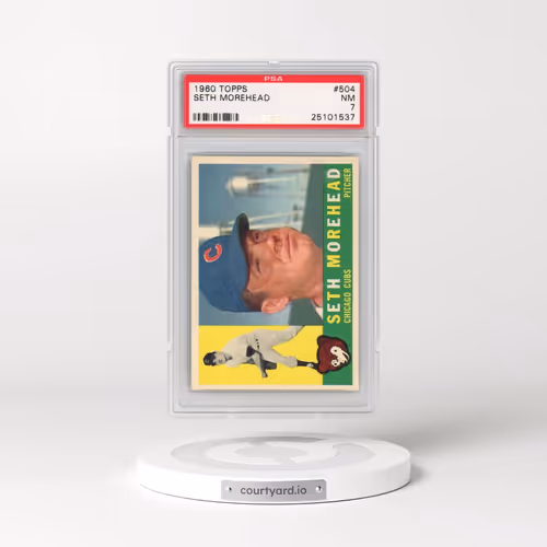 1960 Topps #504 Seth Morehead (PSA 7 NM)
