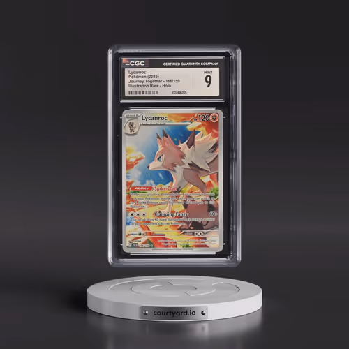 2025 Journey Together - JTG EN #166/159 Lycanroc - Illustration Rare Holo (CGC 9 MINT)