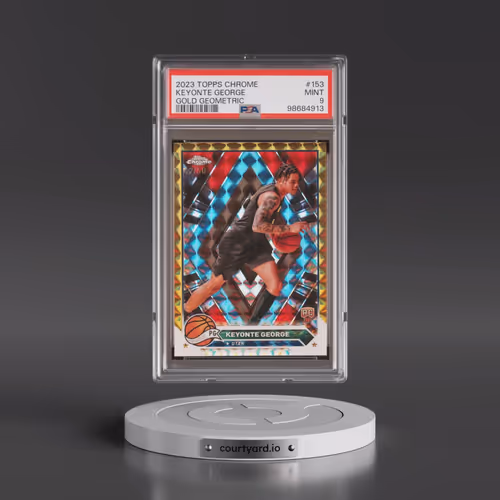 2023 Topps Chrome #153 Keyonte George - Gold Geometric (PSA 9 MINT)