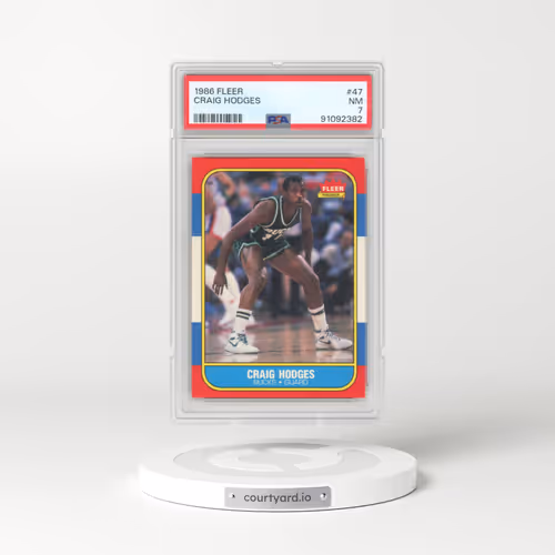 1986 Fleer #47 Craig Hodges (PSA 7 NM)