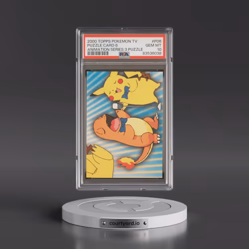 2000 Topps Pokémon TV Animation Series 3 Puzzle #P06 Puzzle Card 6 (PSA 10 GEM MINT)