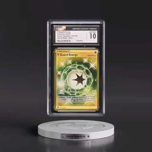 2022 Silver Tempest #215/195 V Guard Energy - Secret Rare Holo (CGC 10 GEM MINT)