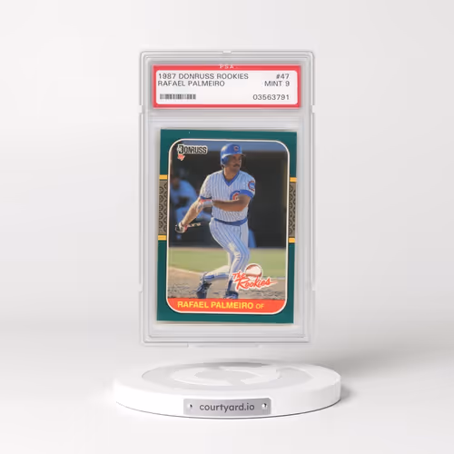 1987 Donruss Rookies #47 Rafael Palmeiro (PSA 9 MINT)