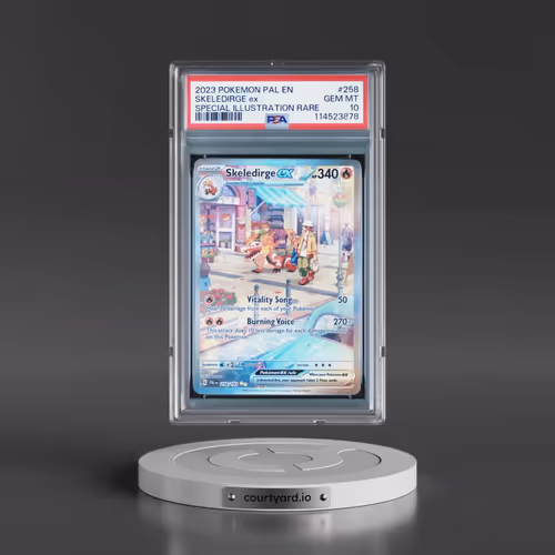 2023 Pokémon Pal EN-Paldea Evolved #258 Skeledirge EX - Holo Special Illustration Rare (PSA 10 GEM M