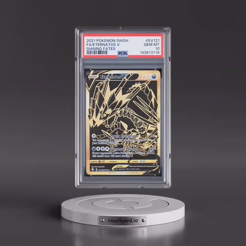 2021 Pokémon Sword & Shield Shining Fates #SV121 Eternatus V - Holo Full Art (PSA 10 GEM MINT)