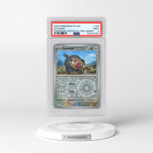 2023 Pokémon Svi EN-Scarlet & Violet #155 Lechonk - Pokemon Center Scarlet & Violet Pre-Order Promo (PSA 9 MINT)