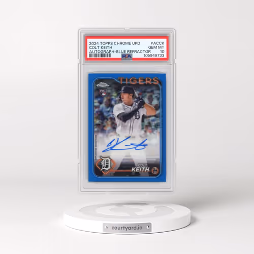 2024 Topps Chrome Update Chrome Baseball Update Series Autographs #ACCK Colt Keith - Blue Refractor