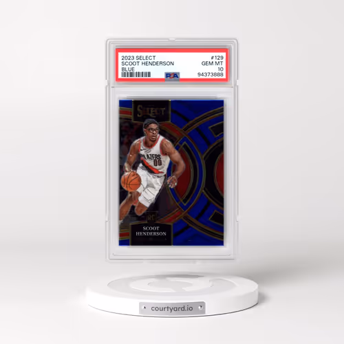 2023 Panini Select #129 Scoot Henderson - Blue (PSA 10 GEM MINT)