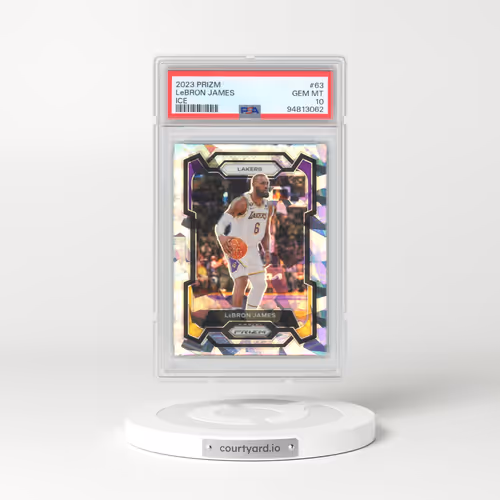 2023 Panini Prizm #63 LeBron James - Ice (PSA 10 GEM MINT)