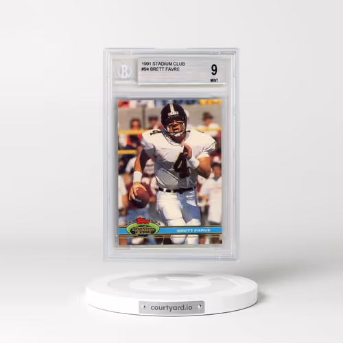 2015 Unstoppable Cards The Lost Worlds of Gerry Anderson Previews #94 Brett Favre UER RC (BGS 9 MINT)