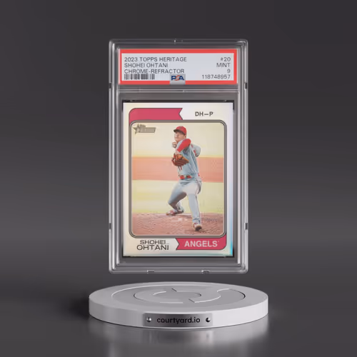 2023 Topps Heritage #20 Shohei Ohtani - Chrome-Refractor (PSA 9 MINT)