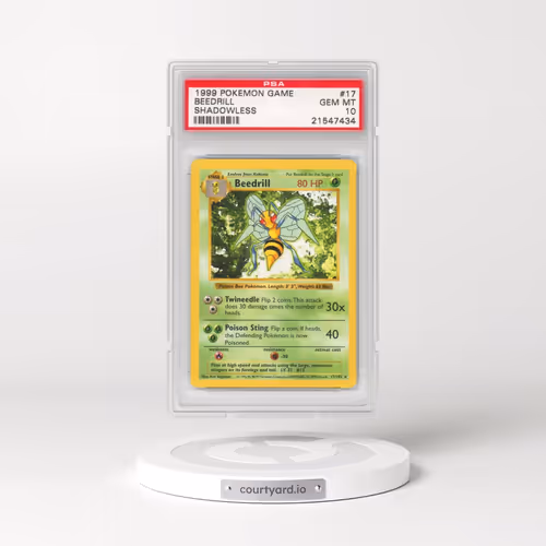 1999 Pokémon Game #17 Beedrill - Shadowless (PSA 10 GEM MINT)
