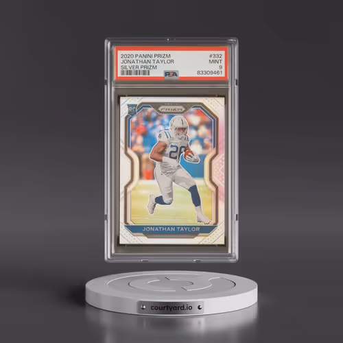 2020 Panini Prizm #332 Jonathan Taylor - Silver Prizm (PSA 9 MINT)