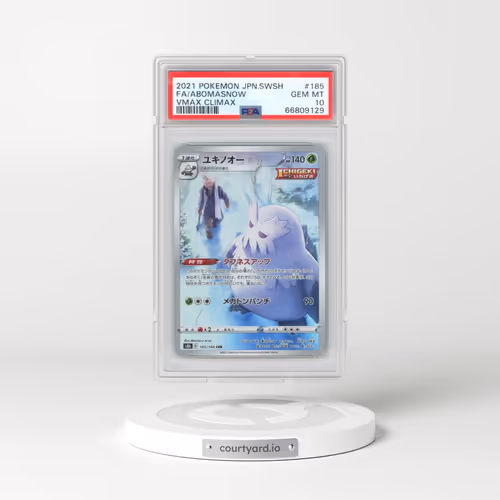 2021 Pokémon Sword & Shield Vmax Climax #185 Abomasnow - Full Art (PSA 10 GEM MINT)