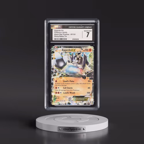 2013 Black Star Promos #XY151 Zygarde EX - Holo Shiny Kalos Tin (CGC 7 NM)