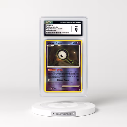 2008 Majestic Dawn #49 Unown Q - Holo (CGC 9 MINT)