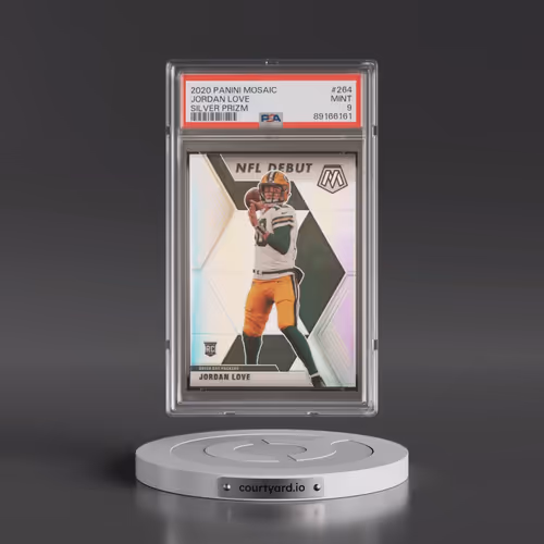 2020 Panini Mosaic #264 Jordan Love - Silver Prizm (PSA 9 MINT)
