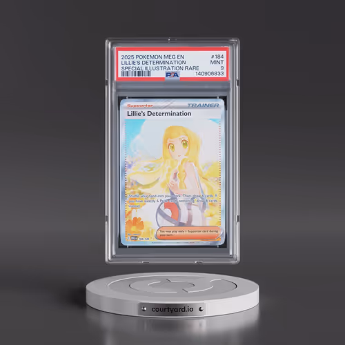 2025 Pokémon Meg EN-Mega Evolution #184 Lillie's Determination - Special Illustration Rare (PSA 9 MI