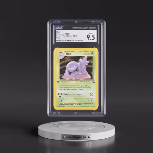 1999 Fossil #13/62 Muk - 1st Edition Holo (CGC 9.5 MINT+)