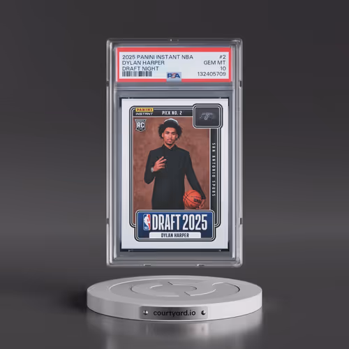 2025 Panini Instant NBA Draft Night #2 Dylan Harper (PSA 10 GEM MINT)