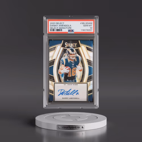 2023 Panini Select Select Signatures #SELSDAM Danny Amendola (PSA 10 GEM MINT)