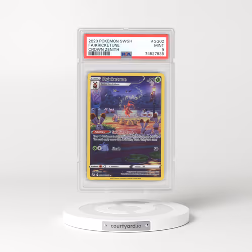 2023 Pokémon Sword and Shield Crown Zenith #GG02 Kricketune - Full Art (PSA 9 MINT)