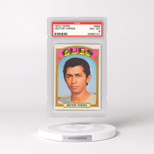 1972 Topps #666 Hector Torres (PSA 8 NM-MT)