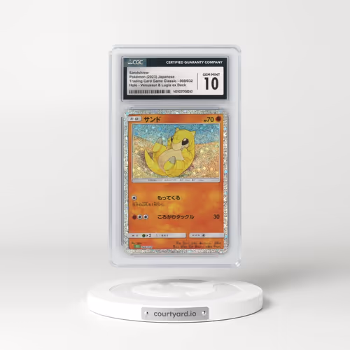 2023 Trading Card Game Classic - CLF, CLL, CLK #008/032 Sandshrew - Venusaur & Lugia ex Deck - CLF Holo (CGC 10 GEM MINT)