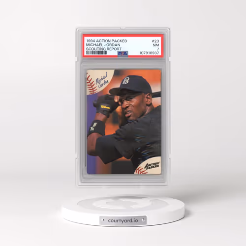 1994 Action Packed Scouting Report #23 Michael Jordan (PSA 7 NM)