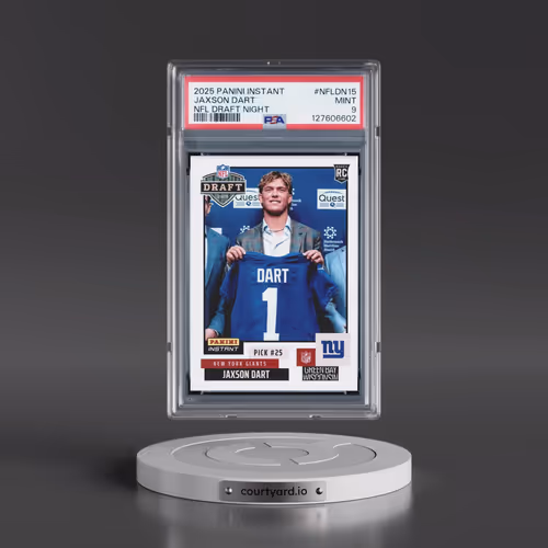 2025 Panini Instant NFL Draft Night #NFLDN15 Jaxson Dart (PSA 9 MINT)