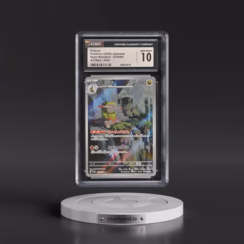 2024 Night Wanderer #074/064 Fraxure - Art Rare Holo (CGC 10 GEM MINT)
