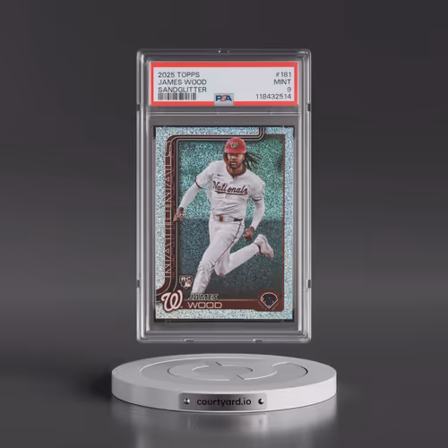 2025 Topps #181 James Wood - Sandglitter (PSA 9 MINT)