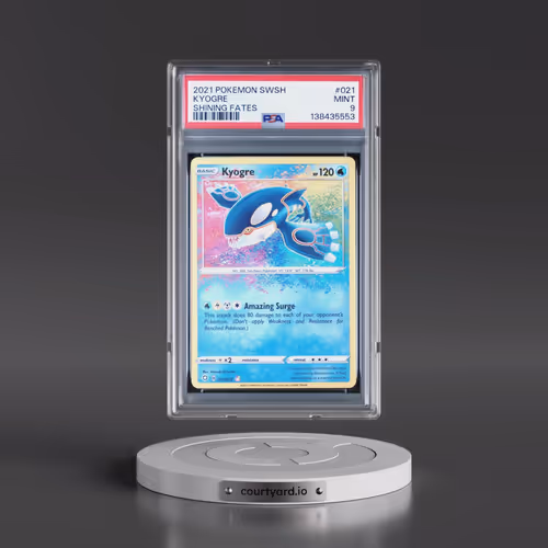 2021 Pokémon Sword & Shield Shining Fates #021 Kyogre (PSA 9 MINT)