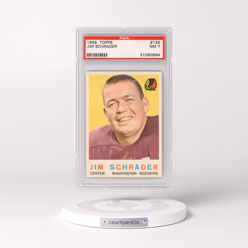 1959 Topps #134 Jim Schrader (PSA 7 NM)