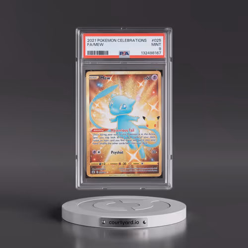 2021 Pokémon Celebrations #025 Mew - Full Art (PSA 9 MINT)