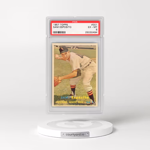 1957 Topps #301 Sam Esposito (PSA 6 EX-MT)