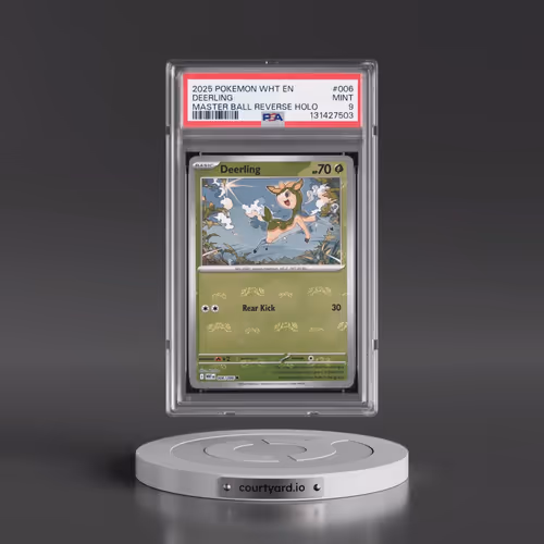 2025 Pokémon Wht EN-White Flare #006 Deerling - Reverse Holo Master Ball (PSA 9 MINT)
