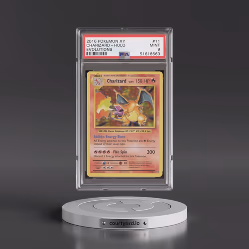 2016 Pokémon XY Evolutions #11 Charizard - Holo (PSA 9 MINT)