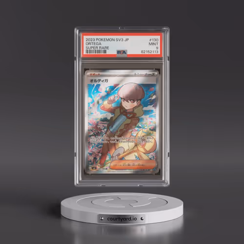 2023 Pokémon SV3-Ruler of the Black Flame #130 Ortega - Super Rare (PSA 9 MINT)